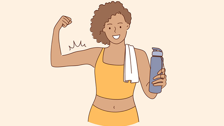 Woman exercising